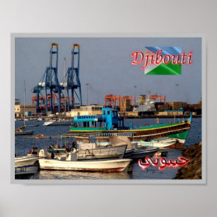Poster Djibouti - Port -