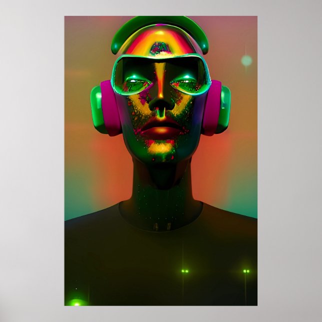 Poster DJ'in' Your Mind Art (Devant)