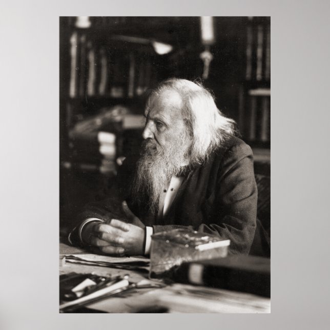 Poster Dmitri Ivanovich Mendeleev Portrait (Devant)