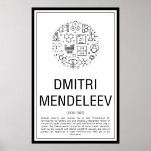 Poster Dmitri Mendeleev