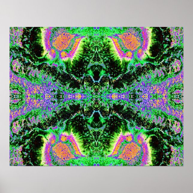 Poster "DMT 2" Art psychédélique Abstrait (Devant)