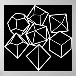 Poster DnD - Jeu de dés