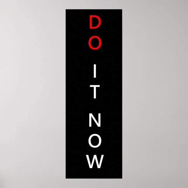 Poster Do it now (Devant)