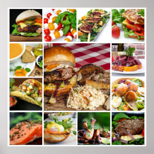 Poster do-it-yourself   Collage de l'hospitalité du resta