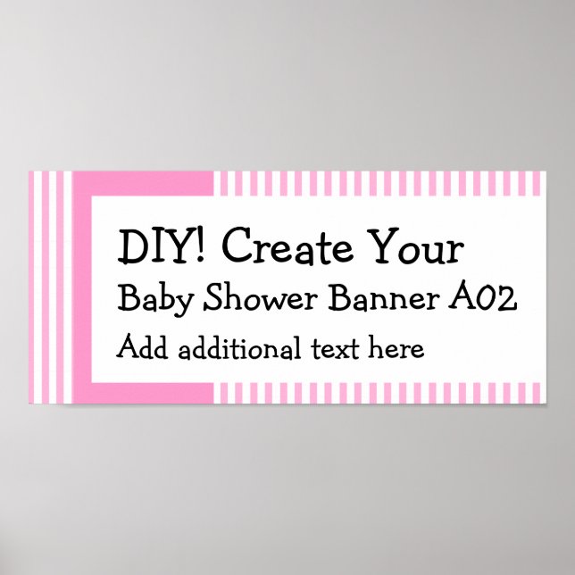 Poster do-it-yourself Créez votre propre bannière de Baby (Devant)