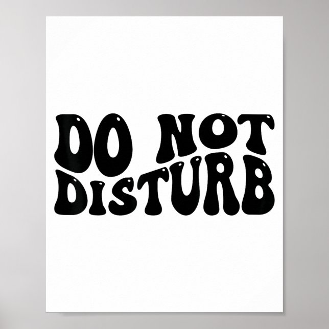 Poster Do Not Disturb  (Devant)
