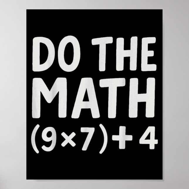 Poster Do The Math 67 Meme  (Devant)