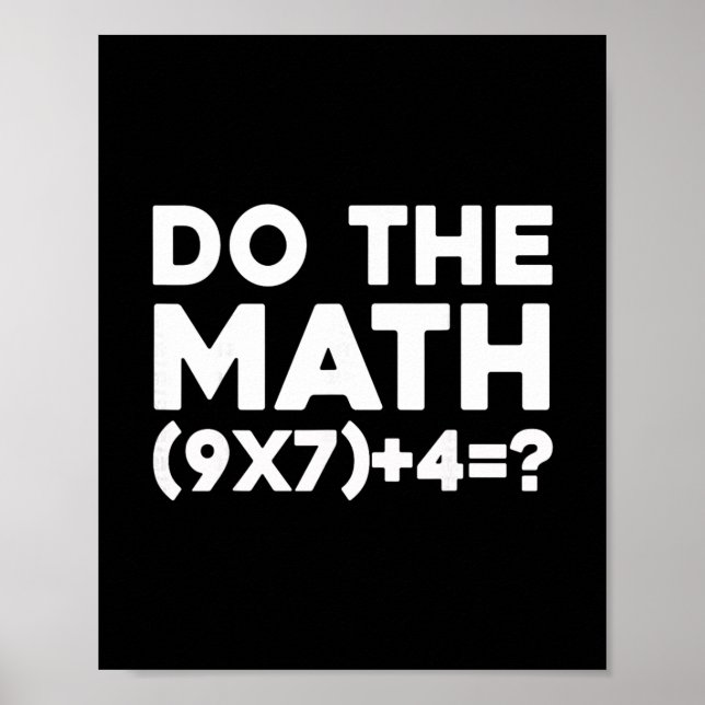 Poster Do The Math 67 Meme 1  (Devant)