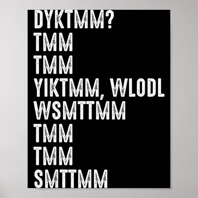Poster Do You Know The Muffin Man Dyktmm Funny Quote  (Devant)