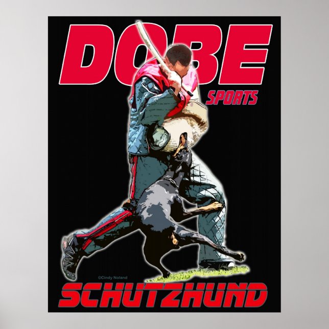 Poster Dobe Sport Schutzhund design (Devant)