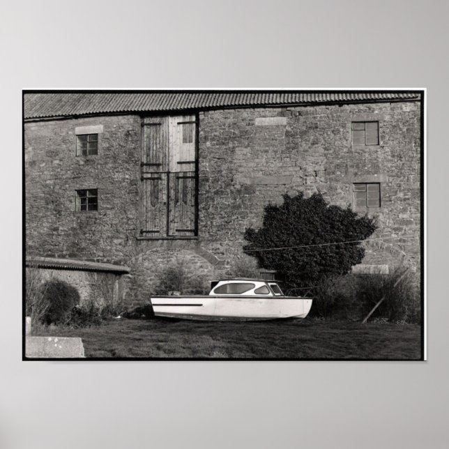 Poster Dock sec en Dorset (Devant)