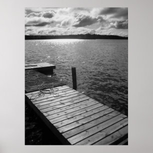 Poster Dock sur l'affiche de lac