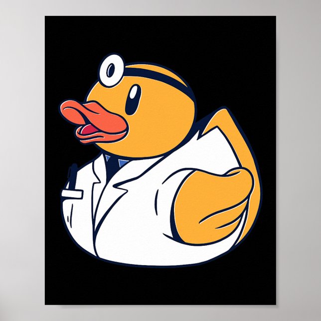 Poster Docteur Rubber Duck Duckie Lover Cute Kawaii (Devant)
