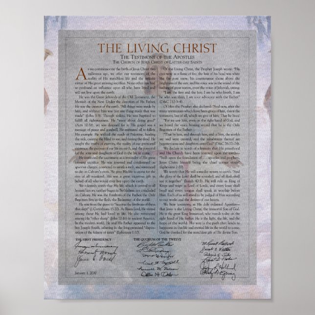 Poster Document de la série "Le Christ vivant" (Devant)
