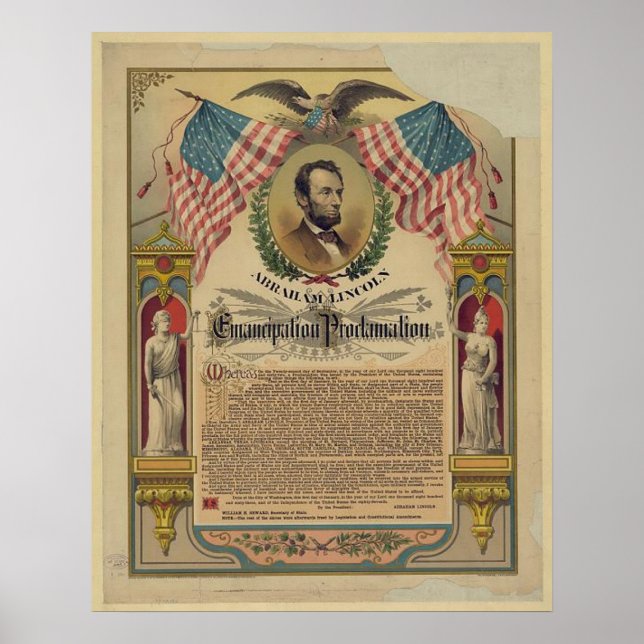 Poster Document de proclamation d'émancipation Imprimer (Devant)