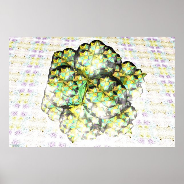 Poster Dodécaèdre stellé Fractal (Devant)