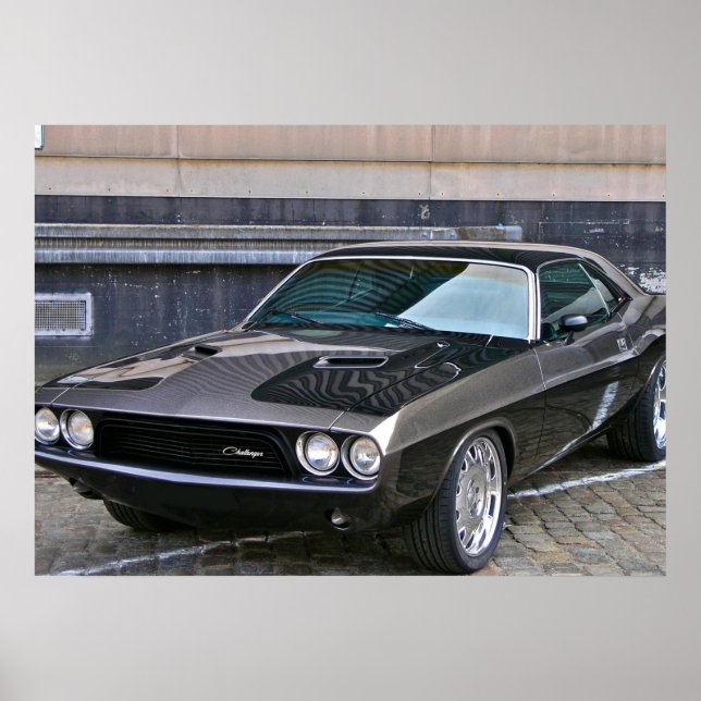 Poster Dodge Challenger 1970 (Devant)