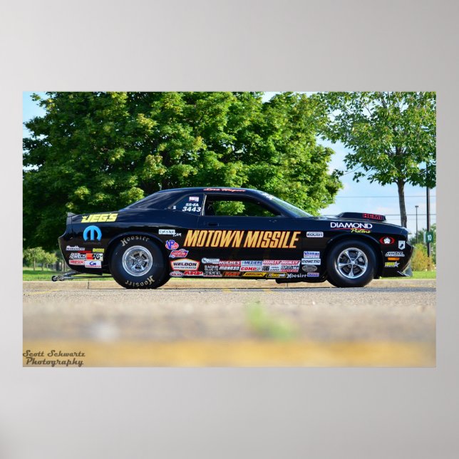 Poster Dodge Challenger Motown Missle (Devant)