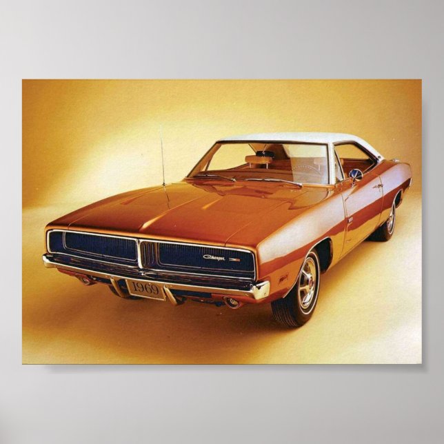 Poster Dodge Charger 1969 (Devant)
