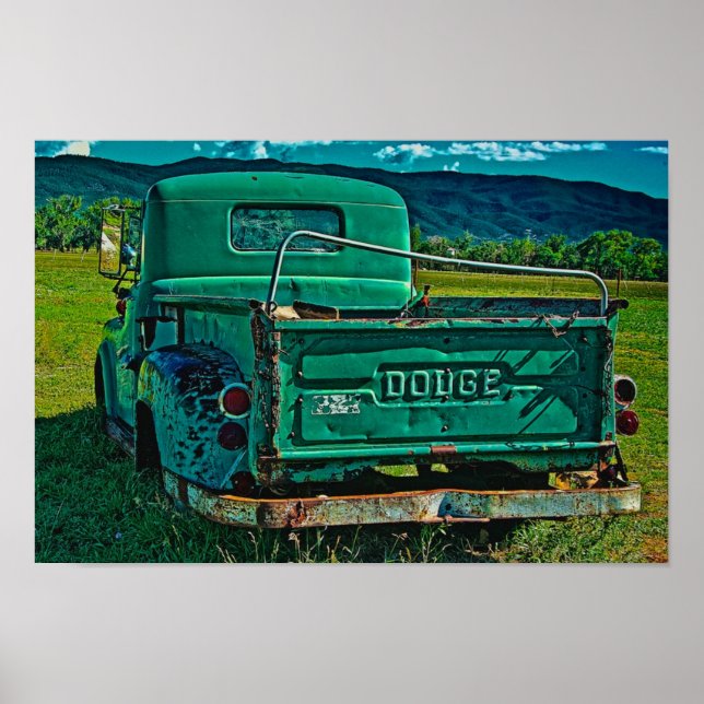 Poster Dodge vert (Devant)