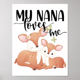 Poster Doe et Fawn My Nana m'aime