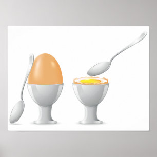 Poster d'oeufs en coque