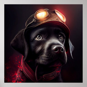 Poster Dog Red
