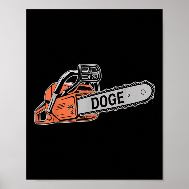 Poster Doge Chainsaw D.o.g.e Saw (Devant)