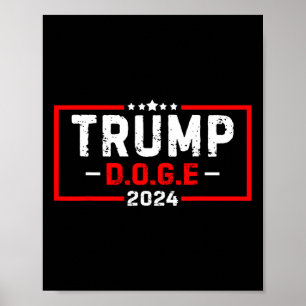Poster Doge D.o.g.e Ministère de l'Efficacité gouvernemen