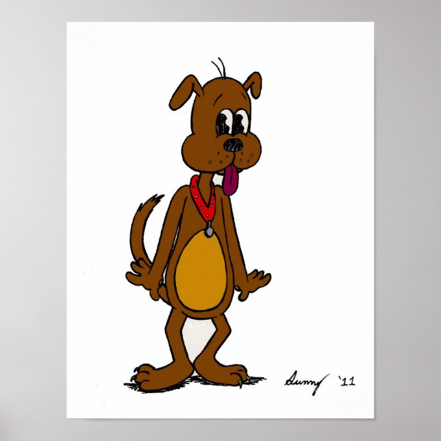 Poster Doggy Toon Print (Devant)