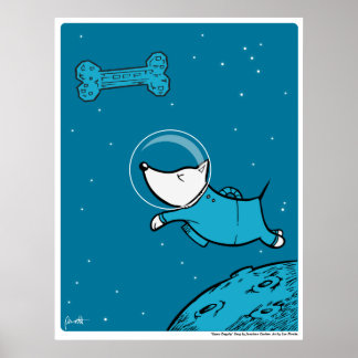 Poster Dogité de l'espace