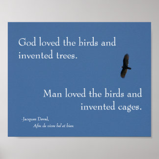 Poster d'oiseaux Jacques Deval