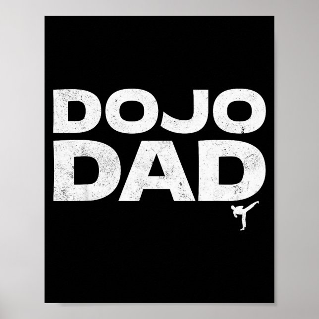 Poster Dojo Dad Martial Arts Funny Father's Day Gift For  (Devant)