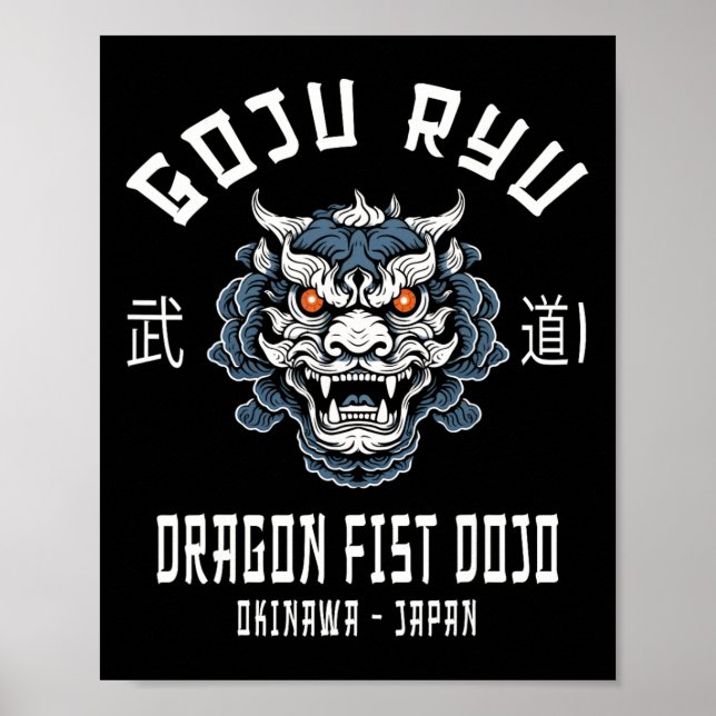 Poster Dojo Dragon Fist Karaté Goju Ryu  (Devant)
