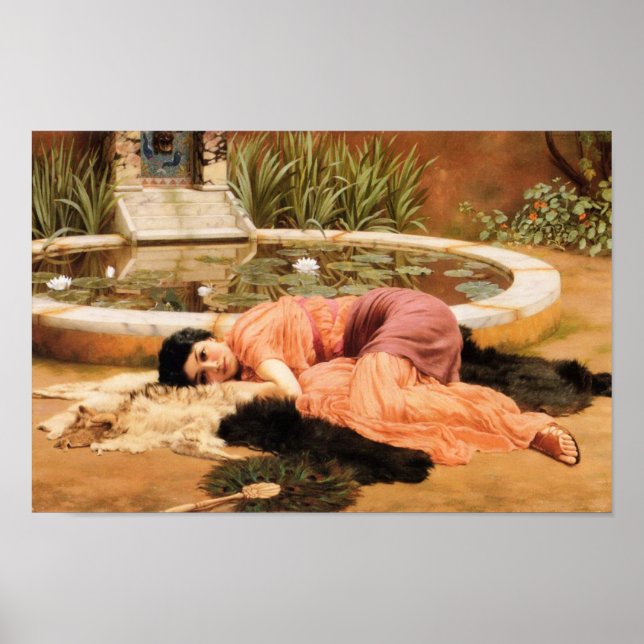 Poster Dolce Far Niente par John Godward (Devant)