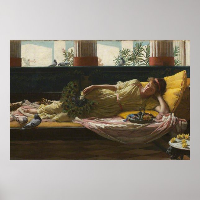 Poster DoLCE FaR NiENTE, par John William Waterhouse -188 (Devant)