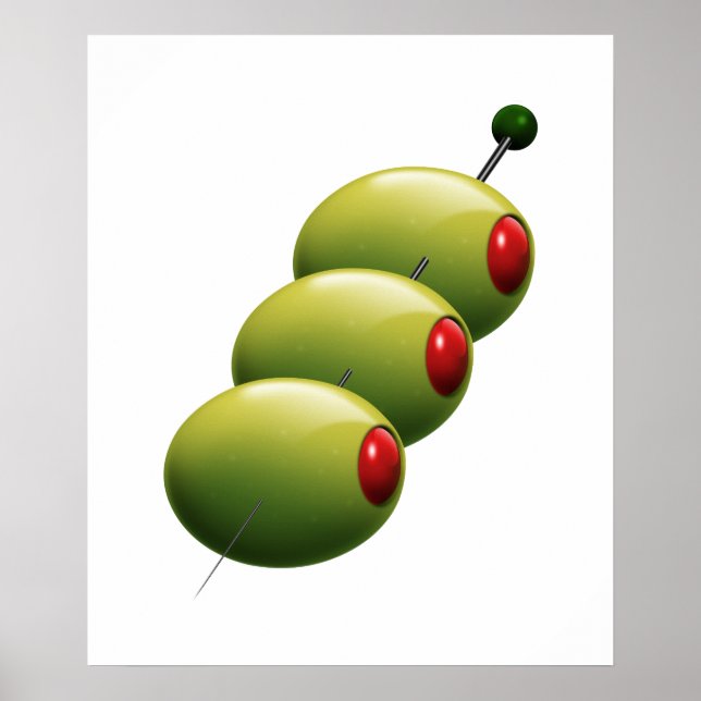 Poster d'olives à cocktail - SRF (Devant)