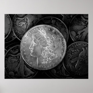 Poster Dollar d'argent Liberty 1887