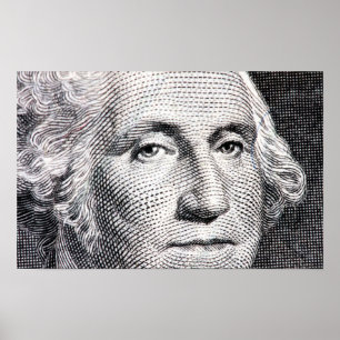 Poster dollar de george washington
