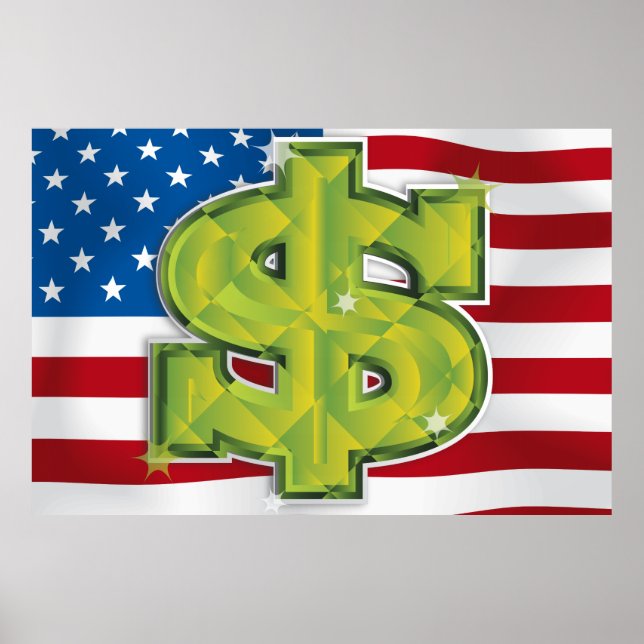 Poster Dollar des États-Unis (Devant)