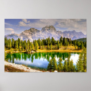Poster Dolomite Mountains Italie Magnifique Paysage