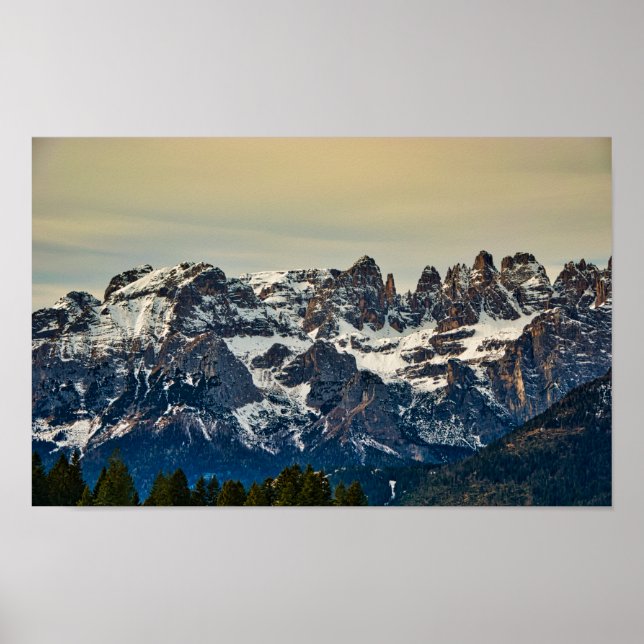 Poster Dolomites, Alpes italiennes (Devant)