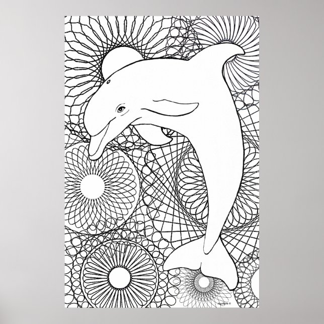 Poster Dolphin Joy (Devant)