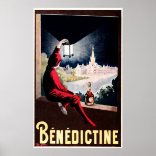 Poster DOM BENEDICTINE Liqueur de plantes françaises Capp