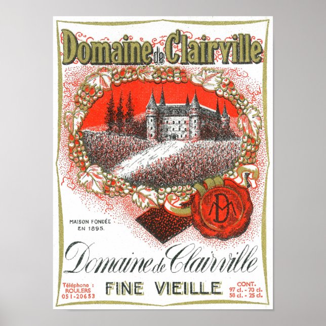 Poster Domaine De Clairville LabelEurope (Devant)