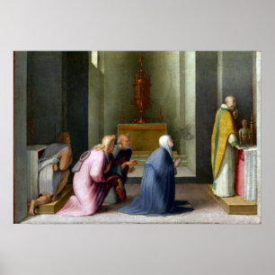 Poster Domenico Beccafumi La Communion Miraculeuse