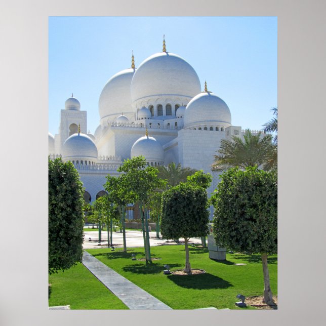 Poster Dômes de la Grande Mosquée Sheikh Zayed 1 (Devant)