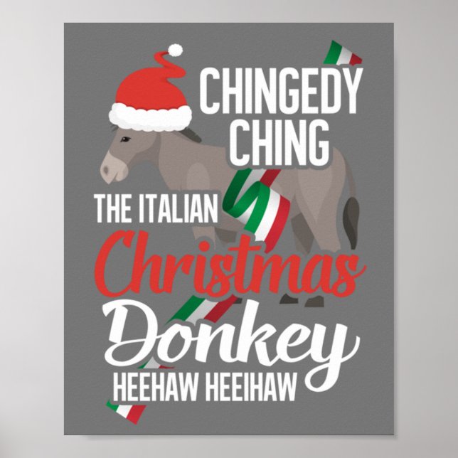 Poster Dominick L'âne de Noël Italie Noël Do (Devant)