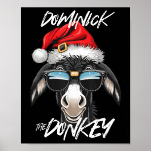 Poster Dominick L'âne Drôle Noël Italien Christ