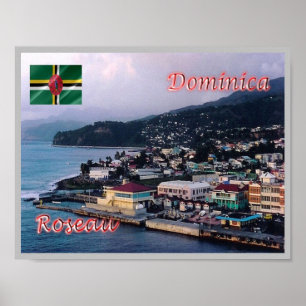 Poster Dominique - Roseau -